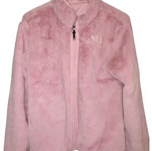 The North Face Kids Pink Fleece Reversible Le Jacket